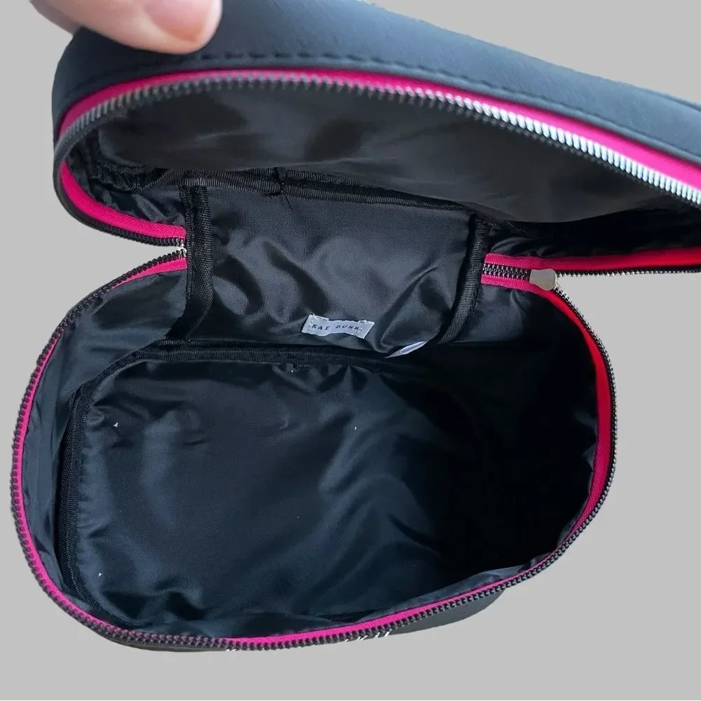 Rae Dunn Get Ready With Me Train Case Makeup Cosmetic Travel Bag NWT